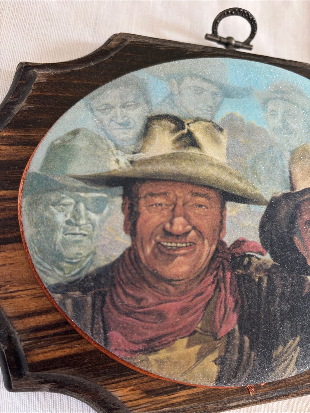 Vintage John Wayne Wooden Wall Art. “My Hero’s” by Walter Brennan Jr 1980’s - Picture 7 of 10